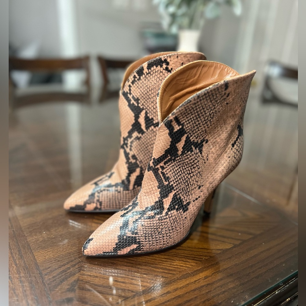 Pink Python Paris Texas Booties - image 3